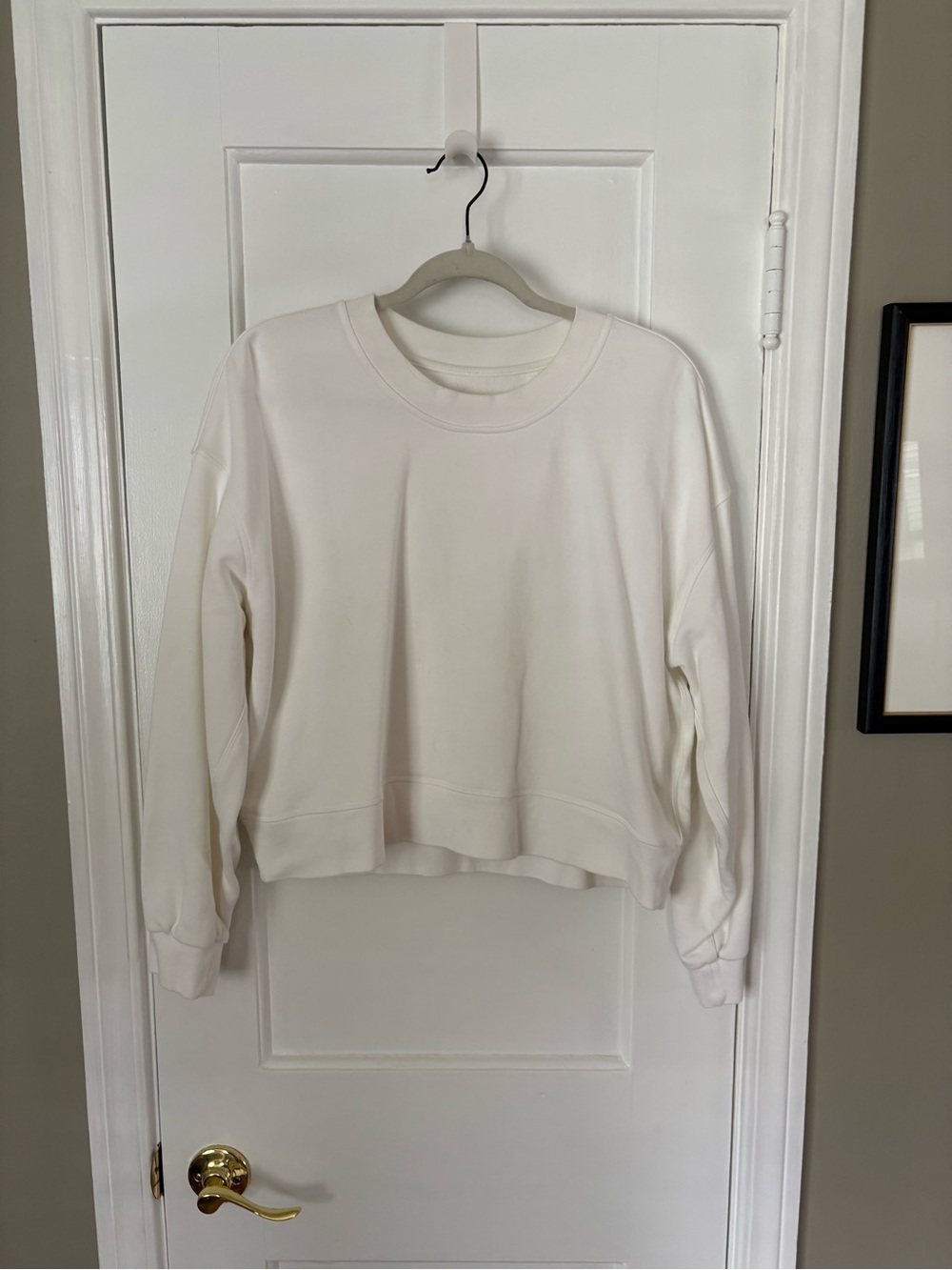 lululemon White Crewneck Sweatshirt
